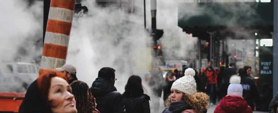 Vapor en las Alcantarillas de Nueva York