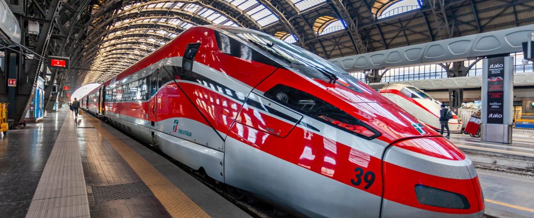 Milan,,Italy,,February,12,,2020.,High-speed,Train,Near,The,Platform